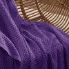 PURPLE Cotton Waffle Weave King Size Blanket | Lightweight | Breathable | Summer | AC Comforter