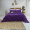 PURPLE Cotton Waffle Weave King Size Blanket | Lightweight | Breathable | Summer | AC Comforter