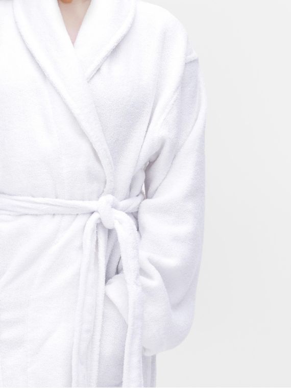 White Zero Twist Bathrobe | 100% cotton BATHGONE