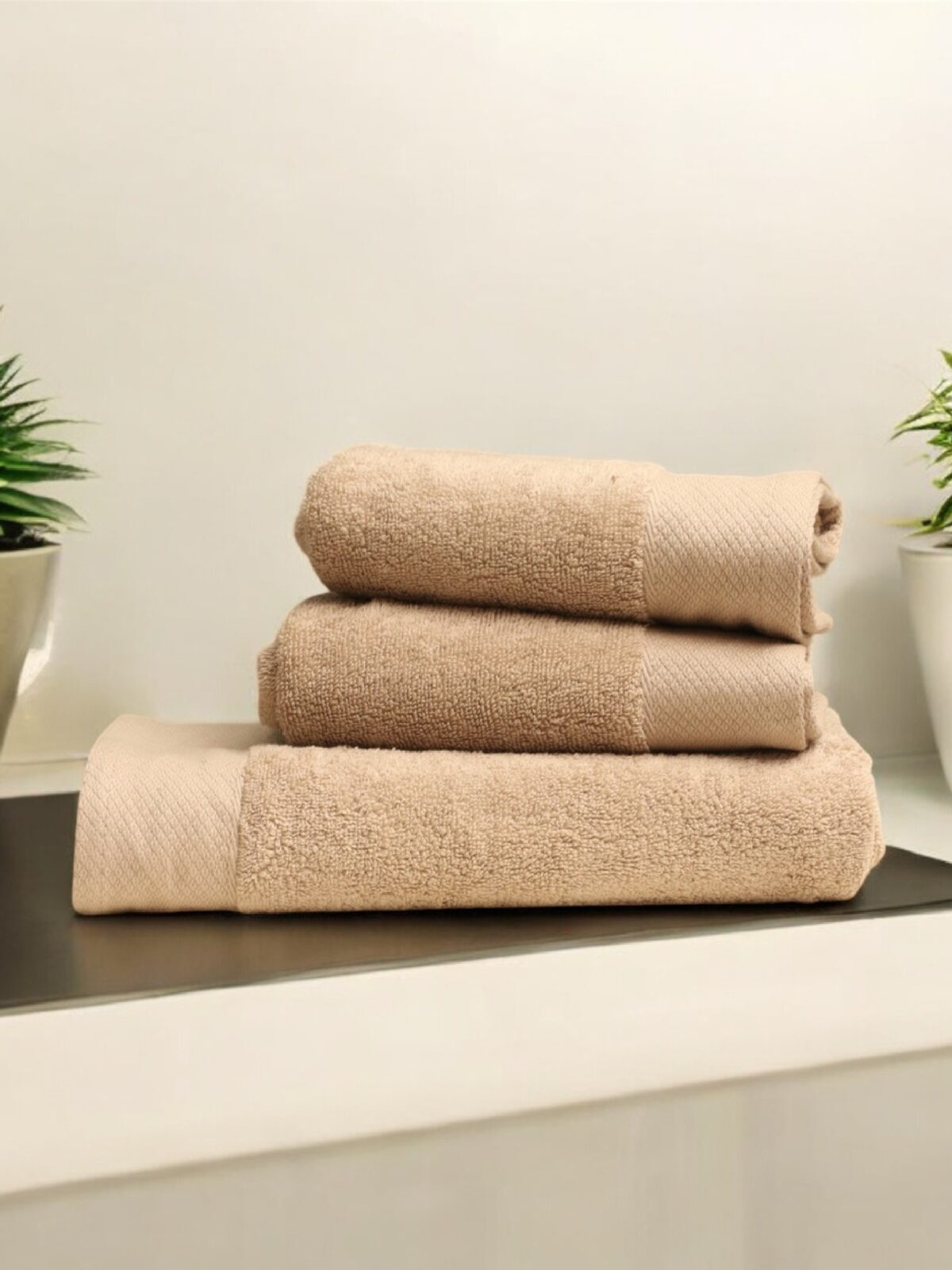 Beige Pack of 3 | branded article | 100% cotton
