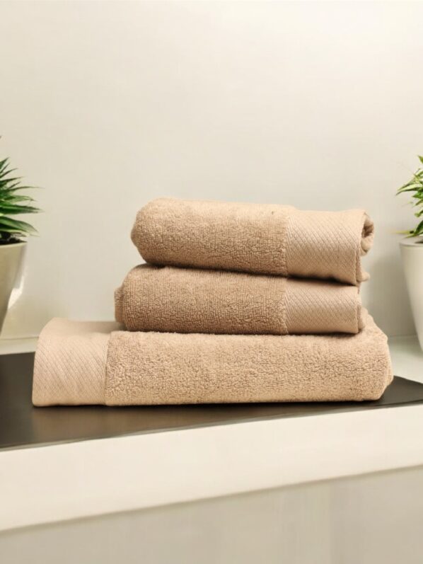 Beige Pack of 3 | branded article | 100% cotton