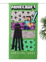 Printed Towel | Kids Towel | Character Design Mincraft (068)