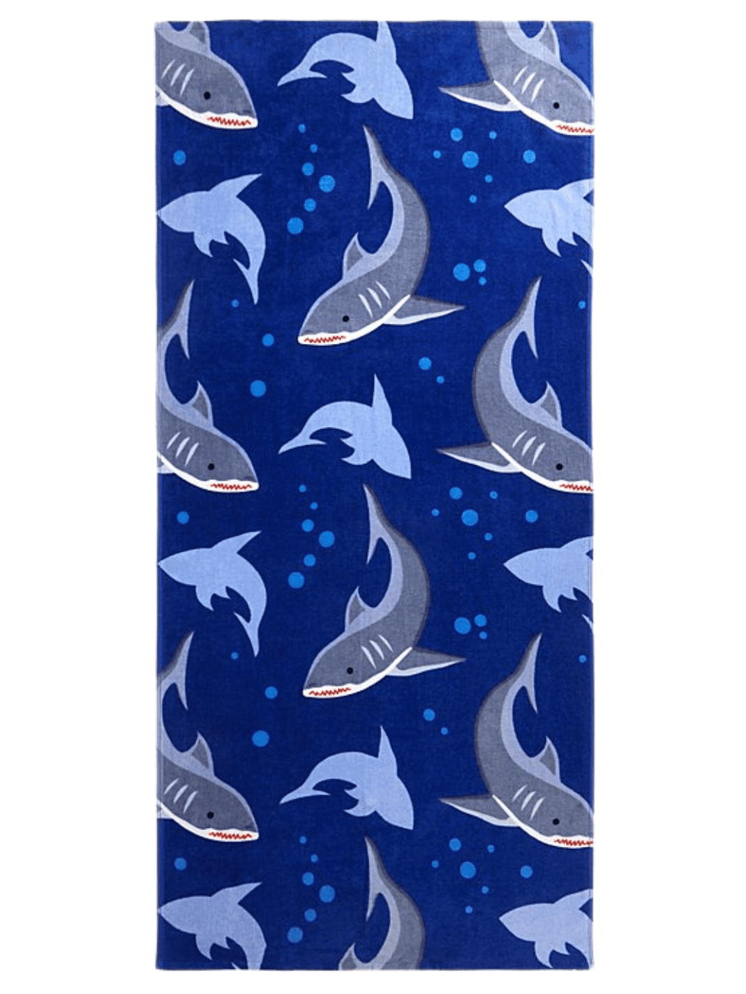 Printed Towel | Kids Towel | Character Design SHARK (070)