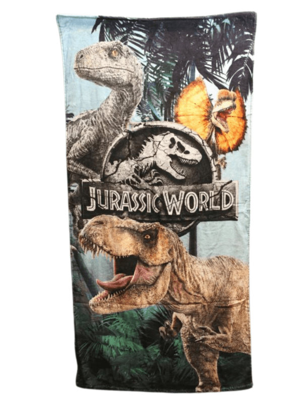Printed Towel | Kids Towel | Character Design Jarasic World (073)