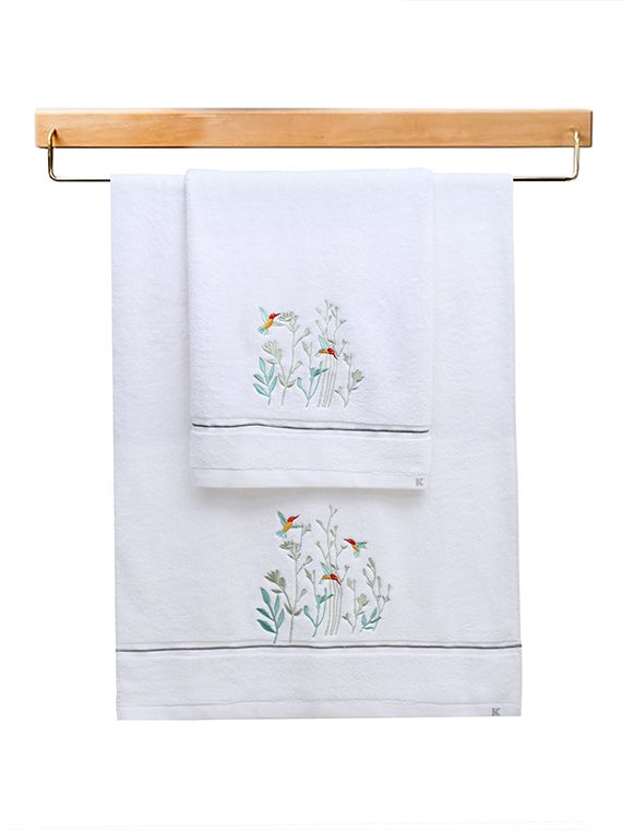 Embroidery Towel Set | 2-Pcs | ST- 4014