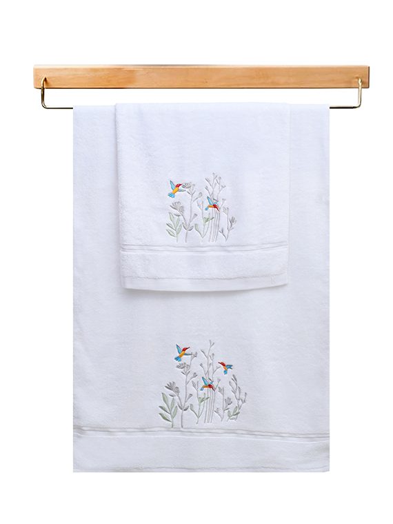 Embroidery Towel Set | 2-Pcs | ST- 4015