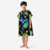 Kids black Hoddie Towel | Kid Bath Towel | Printed poncho
