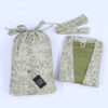 Green Pleated Cotton Bathrobe Set | Unisex | Soft & Stylish