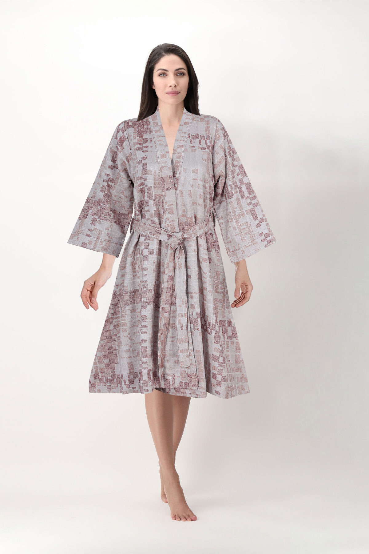 Coral Cotton Bathrobe Set | Unisex | Soft & Breathable