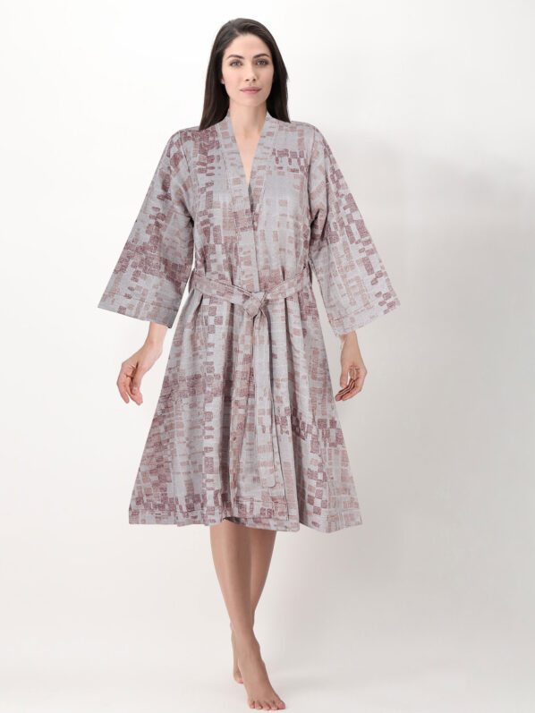 Coral Cotton Bathrobe Set | Unisex | Soft & Breathable