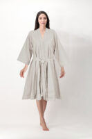 Cream Cotton Bathrobe Set | Unisex | Elegant & Cozy