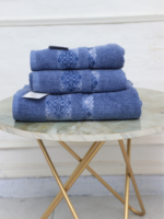 Branded Towel Set | Denim Blue | Single & Pack of 3 Options