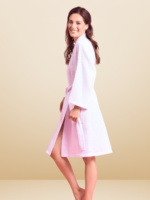 Elegant White Bathrobe for Women | Soft & Absorbent Cotton