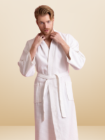 Luxurious White Bathrobe for Men | Premium Comfort & Absorbency