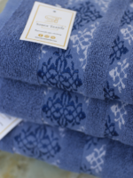 Branded Towel Set | Denim Blue | Single & Pack of 3 Options