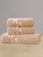 Branded Towel Collection | Coral Peach | Single & Pack of 3 Options