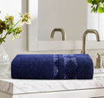 Branded Towel Set | Dark Blue | Single & Pack of 3 Options