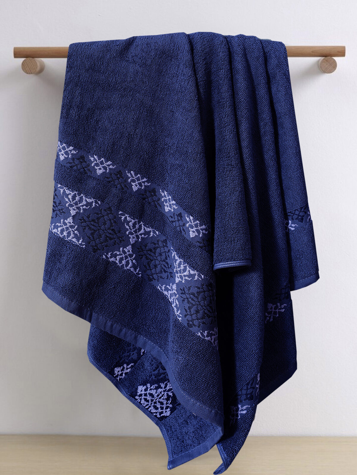 Branded Towel Set | Dark Blue | Single & Pack of 3 Options