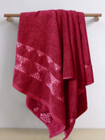 Branded Towel Set | Red | Single & Pack of 3 Options