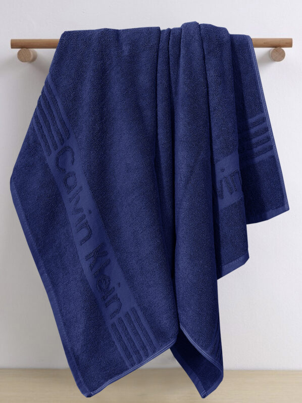 Calvin Klein Towel Collection | Dark Blue | Single & Pack of 3 Options