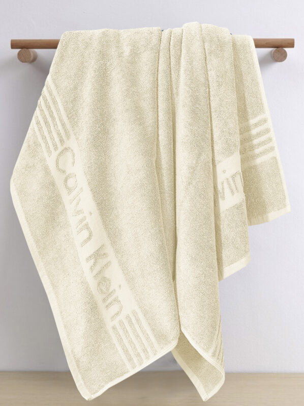 Calvin Klein Towel Collection | Off-White | Single & Pack of 3 Options