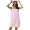 Women’s Plush Spa Shower Wrap | Pink | Soft & Quick-Drying