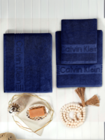 Calvin Klein Towel Collection | Dark Blue | Single & Pack of 3 Options