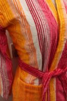 Vibrant Striped Cotton Bathrobe | Unisex Comfort & Style | Premium Quality