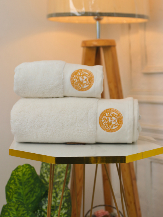 Branded Versachi Towel | 2 towels | ST- 5001