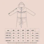 black bathrobe | for kids special | popcorn design