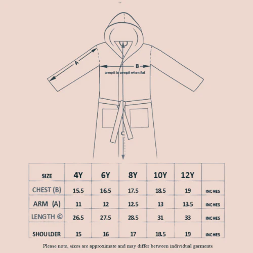 black bathrobe | for kids special | popcorn design