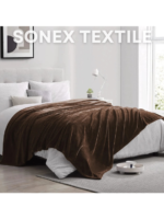 Dark brown fleece King Size Blanket | Lightweight | Breathable | Summer | AC blanket | brown