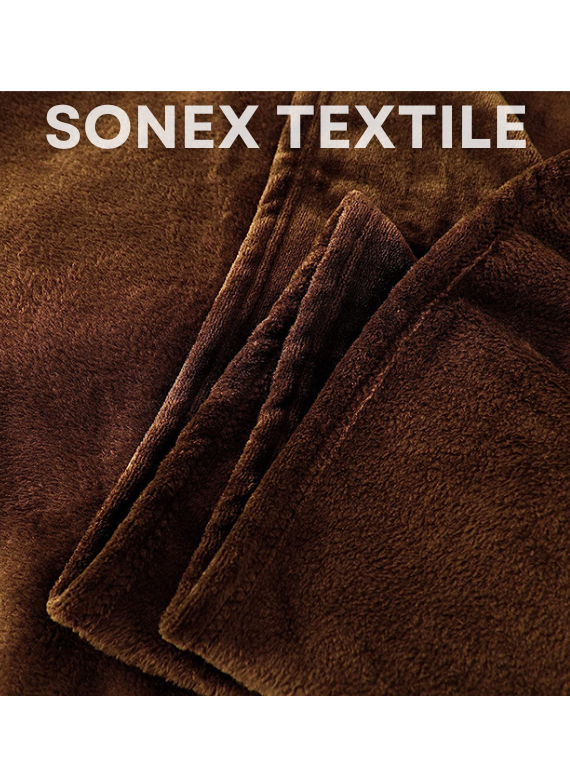 Dark brown fleece King Size Blanket | Lightweight | Breathable | Summer | AC blanket | brown