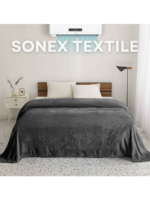 Gray fleece King Size Blanket | Lightweight | Breathable | Summer | AC blanket | gray