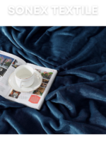 Navy blue fleece King Size Blanket | Lightweight | Breathable | Summer | AC blanket | navy