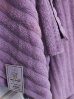 LIGHT PURPLE | FLUFFY TOWEL | 3 towels set | zero twist