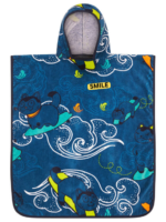 Kids BLUE Hoddie Towel | Kid Bath Towel | Printed poncho