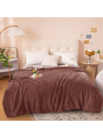 BROWN fleece King Size Blanket | Lightweight | Breathable | Summer | AC blanket |