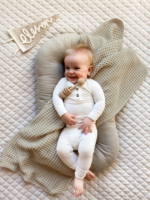 (SKIN) WAFFLE KID,S BLANKET  | 100% cotton  Soft & Cozy  Blanket, Lightweight Toddler Throw for Boys & Girls
