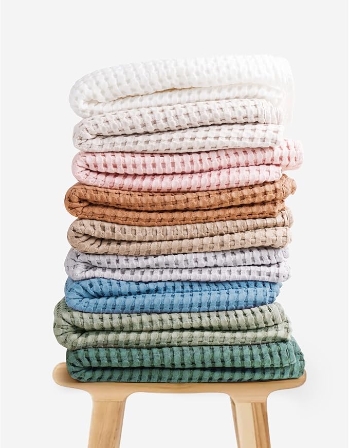 (MAHROON) WAFFLE KID,S BLANKET  | 100% cotton  Soft & Cozy  Blanket, Lightweight Toddler Throw for Boys & Girls