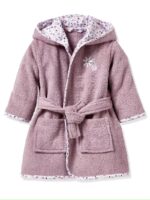 FLOWER kids Bathrobe | Purple for 4 to 10 years | Terry stuff | sonextextile