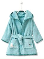 LITTLE DEER kids Bathrobe | PINK for 4 to 10 years | Terry stuff | sonextextile