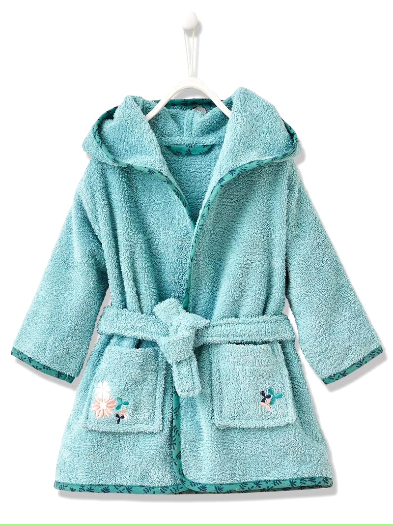 LITTLE DEER kids Bathrobe | PINK for 4 to 10 years | Terry stuff | sonextextile