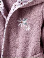 FLOWER kids Bathrobe | Purple for 4 to 10 years | Terry stuff | sonextextile