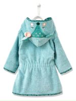 LITTLE DEER kids Bathrobe | PINK for 4 to 10 years | Terry stuff | sonextextile