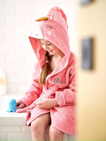 UNICON kids Bathrobe | PINK for 4 to 10 years | Terry stuff | sonextextile