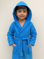 Blue velvet bathrobe | for kids special | from 2 to 10 years of kid