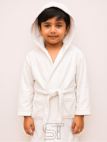 WHITE velvet bathrobe | for kids special | from 2 to 10 years of kid