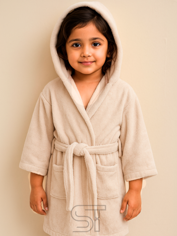 Rose Pink velvet bathrobe | for kids special | from 2 to 10 years of kid
