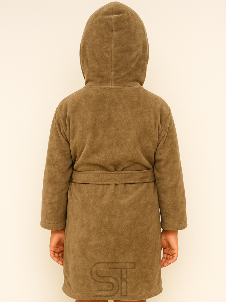 BROWN velvet bathrobe | for kids special | from 2 to 10 years of kid